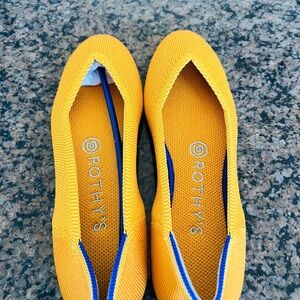 Rothy's Lemon Drop Flats - New w/o Box